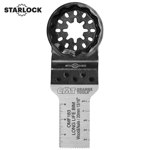 CMT Brzeszczot 20 mm Starlock OMF183 do cięcia wgłębnego w drewnie i metalu. Przedłużona żywotność OMF183-X1