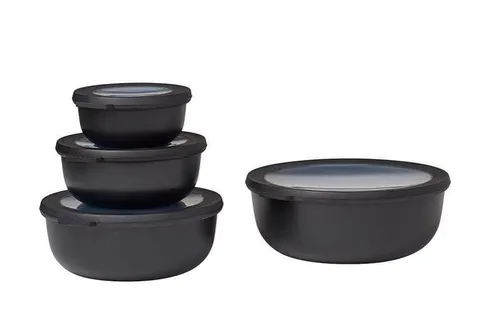 Mepal - Zestaw 4 misek Cirqula 350+750+1250+2250 Black