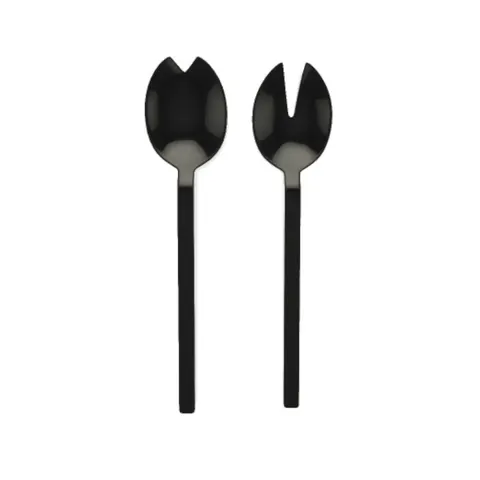 MEPRA - Zestaw sztućców do sałat Box Oro Nero, Stile 107522122ON