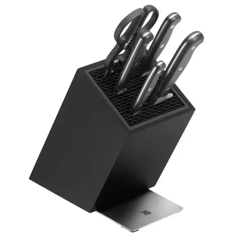 WMF - Flextec zestaw 4 noży w bloku + nożyczki 6 el.