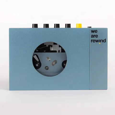 We are rewind - Przenośny odtwarzacz kaset z Bluetooth Blue
