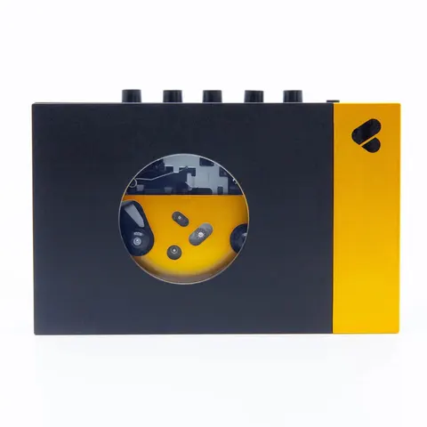 We are rewind - Przenośny odtwarzacz kaset z Bluetooth Black&Yellow
