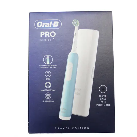 Szczoteczka elektryczna Oral-B PRO1 Caribbean Blue + etui
