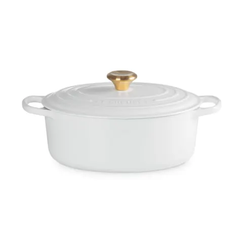 Brytfanna owalna Le Creuset 29cm Biała
