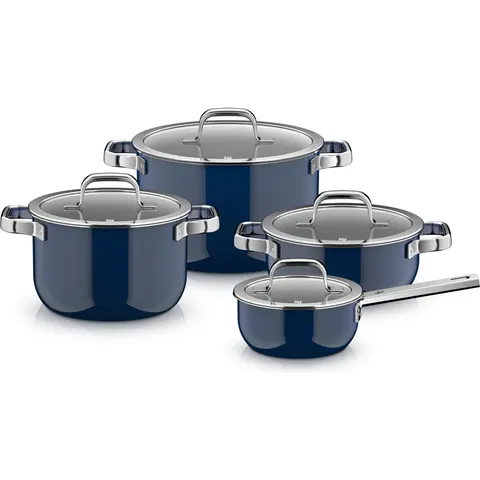WMF - Komplet garnków FusionTec Mineral Pro 4szt Ocean Blue 521245290