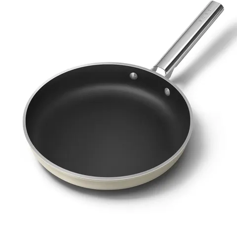 Patelnia Smeg o średnicy 28cm FPF2802CRM Kremowy mat