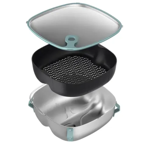 Zestaw do smażenia i gotowania na parze Philips HD9960/00