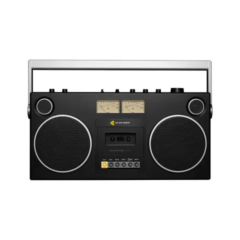 We are rewind - Przenośny odtwarzacz kaset GB-001, czarny