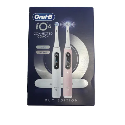 Szczoteczki elektryczne Oral-B iO6 DuoPack White+Pink