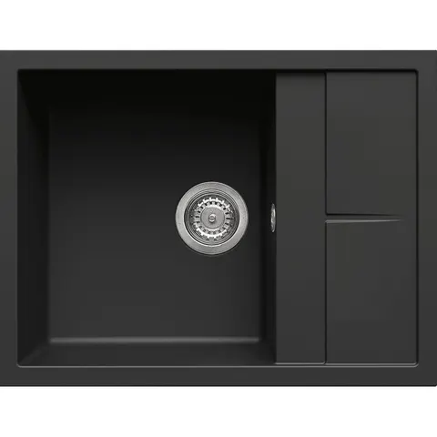 Zlewozmywak nakładany Elleci Unico 125 G40 Granitek Nero