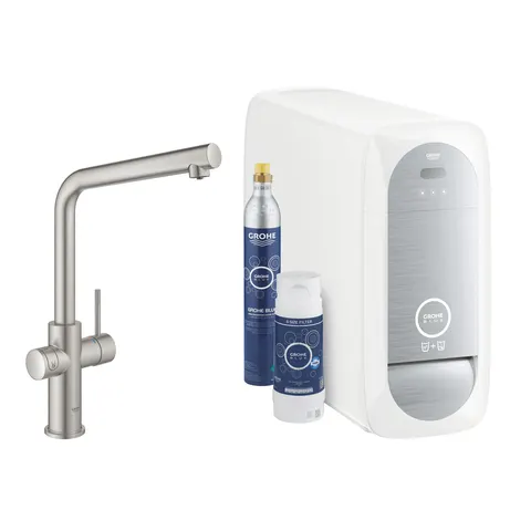 31454DC1 Grohe Blue Home Zestaw Startowy Wylewka L Stal