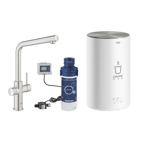 30327DC1 Grohe Red Duo Wylewka L, Bojler M, Stal Nierdzewna