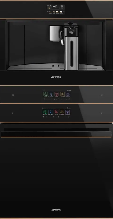 Piekarnik Smeg Dolce Still Novo SOP6602TNR 60 cm + Ekspres do kawy CMS4604NR