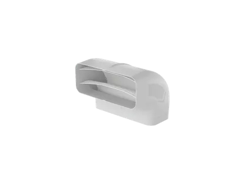 Kolano płaskie wertykalne Naber 90°, 222×89 mm