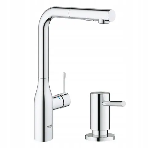 Bateria kuchenna Grohe ACCENT Chrom 30432000 + Dozownik COSMOPOLITAN