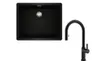 Zlewozmywak Teka Radea R10 50.40 M-TG Czarny Carbon + Bateria Oval 9382
