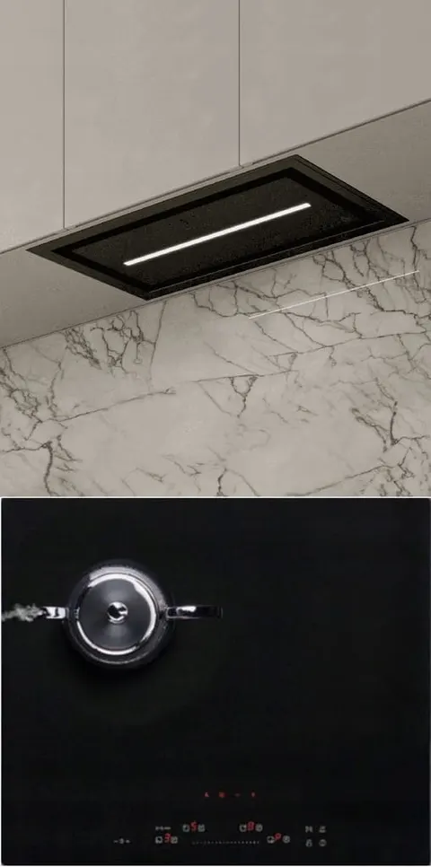 Płyta indukcyjna Ciarko CulinaSync Advanced 60 cm + Okap Uno 55 Czarny