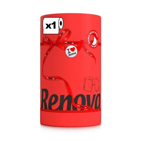 Czerwony ręcznik papierowy Renova Red Label 27,4 m – 1 rolka