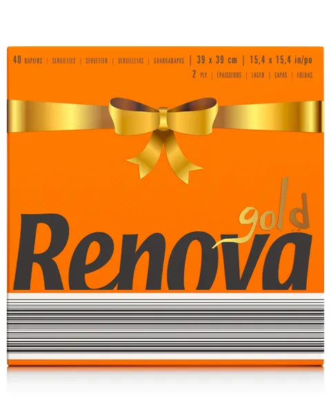Serwetki stołowe Renova GOLD pomarańczowe 40szt