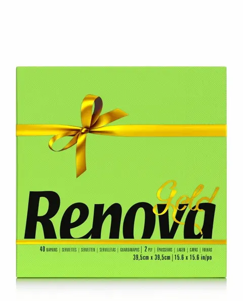 Serwetki stołowe Renova GOLD zielone 40szt