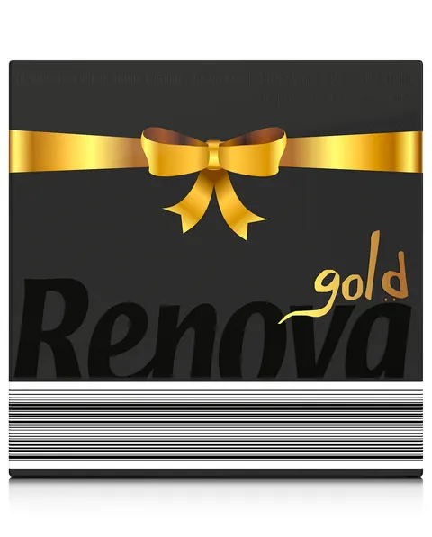Serwetki stołowe Renova GOLD czarne 40szt