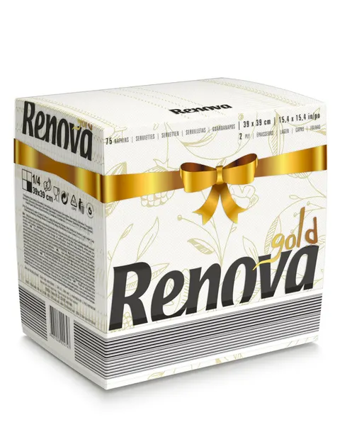 Serwetki stołowe Renova GOLD Maxi Déco 75szt