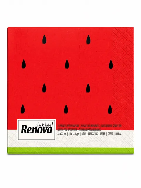 Serwetki stołowe Renova Arbuz 33x33 cm 20szt