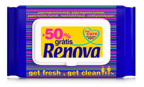Papier toaletowy nawilżany Renova 60 szt