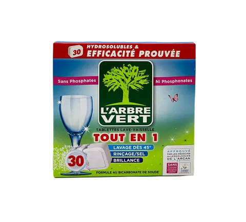 Tabletki do zmywarki L'arbre vert all in one 30szt