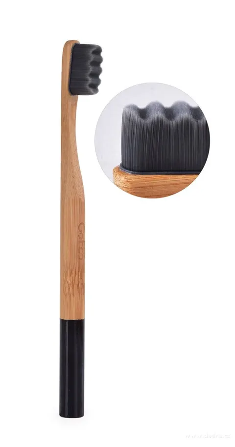 Bambusowa szczoteczka do zębów GoEco BAMBOO czarna
