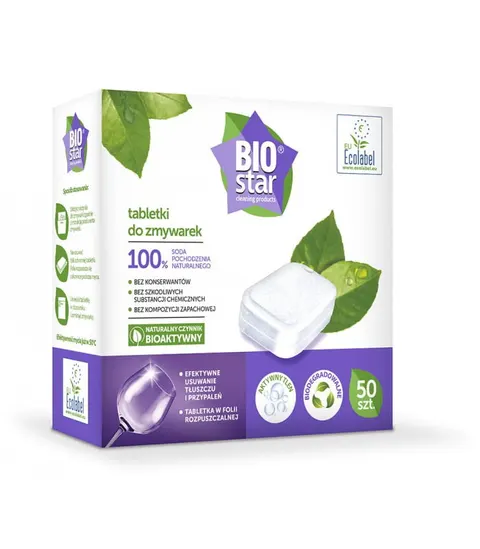 Tabletki do zmywarki Biostar biodegradowalne 50 szt