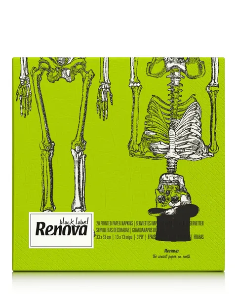 Serwetki stołowe Renova Szkieletor 20 szt