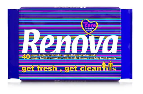 Papier toaletowy nawilżany Renova 40 sztuk