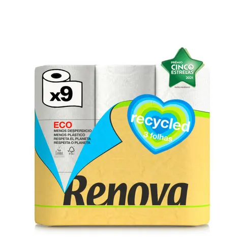 Papier toaletowy Renova Recycled 9R
