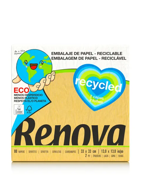 Serwetki Renova RECYCLED 33x33 80szt