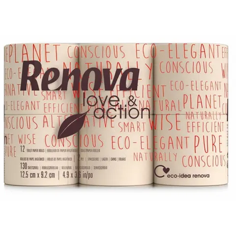 Papier toaletowy Renova Love&Action 12R