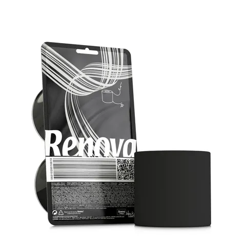 Czarny papier toaletowy Renova Crystal 2R