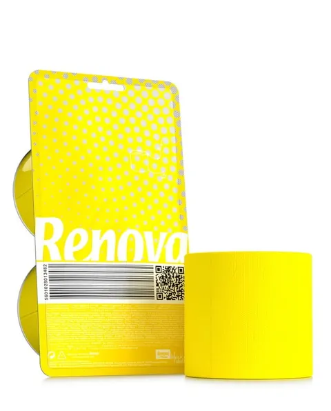 Żółty papier toaletowy Renova Crystal 2R