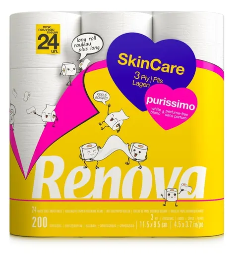 Papier toaletowy Renova Skin Care Purissimo 24R