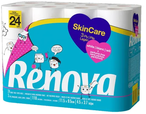 Papier toaletowy Renova Skin Care White 24R