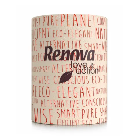 Ręcznik papierowy Renova Love & Action – 1 rolka