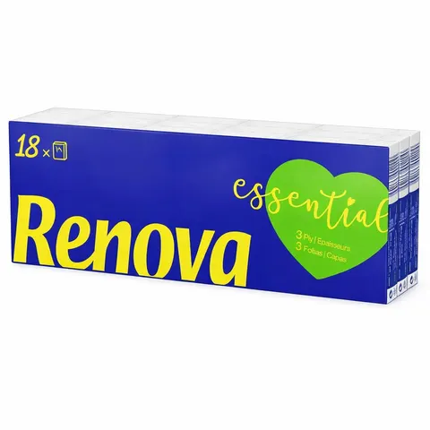 Chusteczki kieszonkowe Renova Essential 18x9