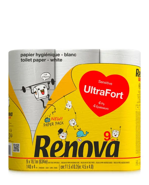 Papier toaletowy Renova Ultra Fort 9R