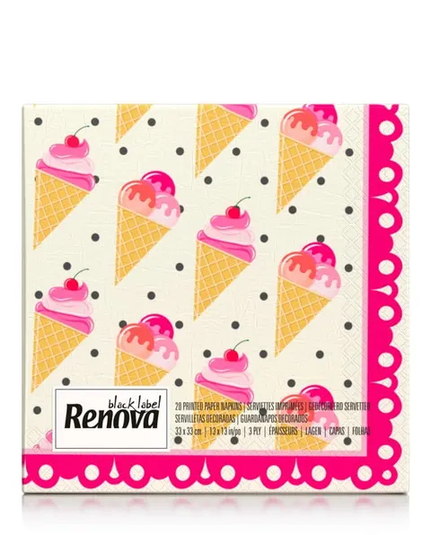 Serwetki stołowe Renova Ice Cream 20 szt