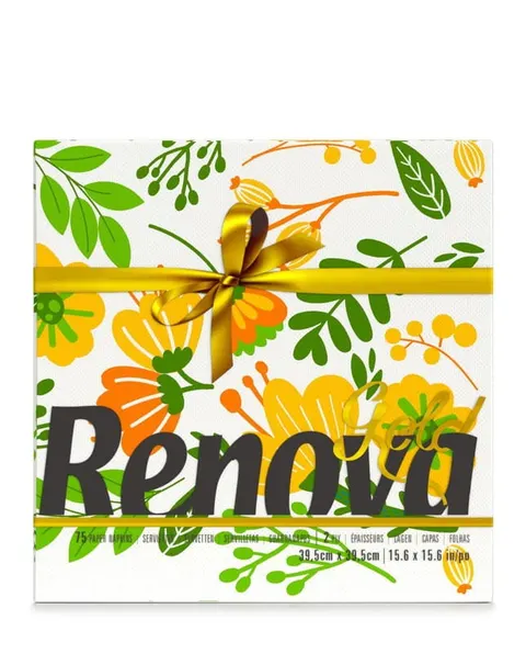 Serwetki stołowe Renova GOLD Floral 75 szt