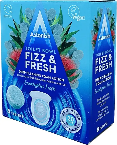 Astonish Fizz Fresh Eucalyptus WC Tabs 8 szt