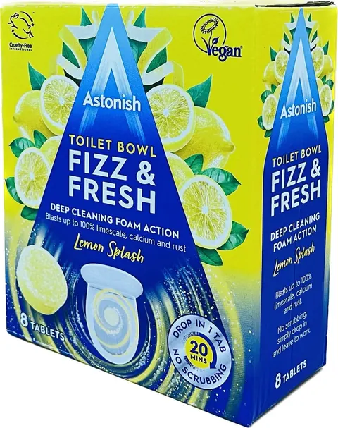 Astonish Fizz Fresh Lemon WC Tabs 8 szt