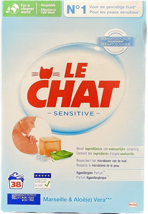 Le Chat Sensitive proszek do prania 38p 2.28kg