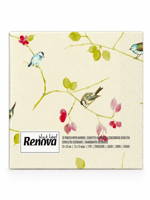 Serwetki Renova Bird Painting 33x33cm 20szt