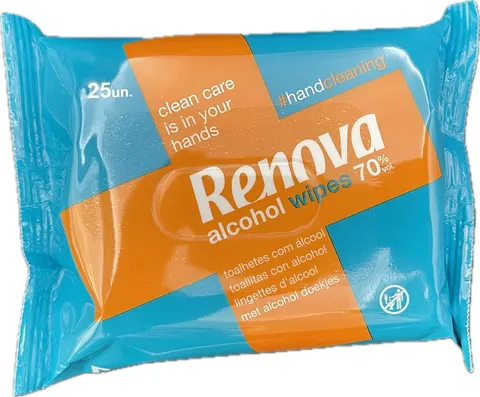 Chusteczki nasączone alkoholem Renova 25 szt